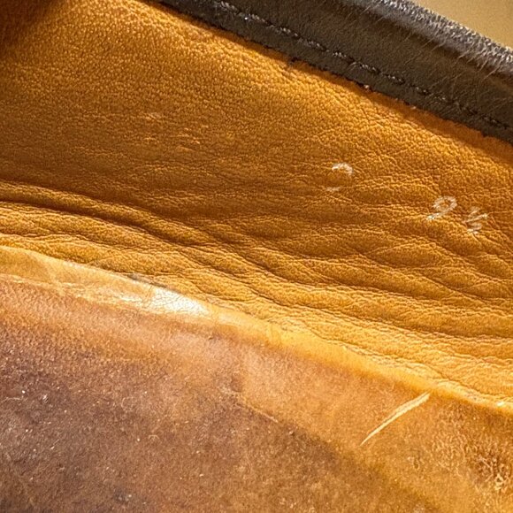 Authentic Gucci Mens Brown Leather Horsebit Loafers Size 9.5 D Made In Italy - Picture 15 of 16